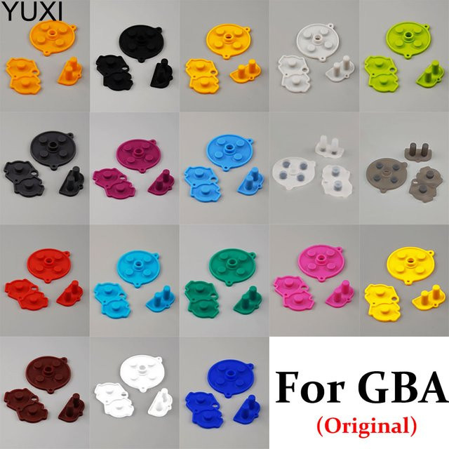 YUXI Silikonpads für Advance GBA in Grau als hochwertiges Retro-Spielzubehör - Bild 1