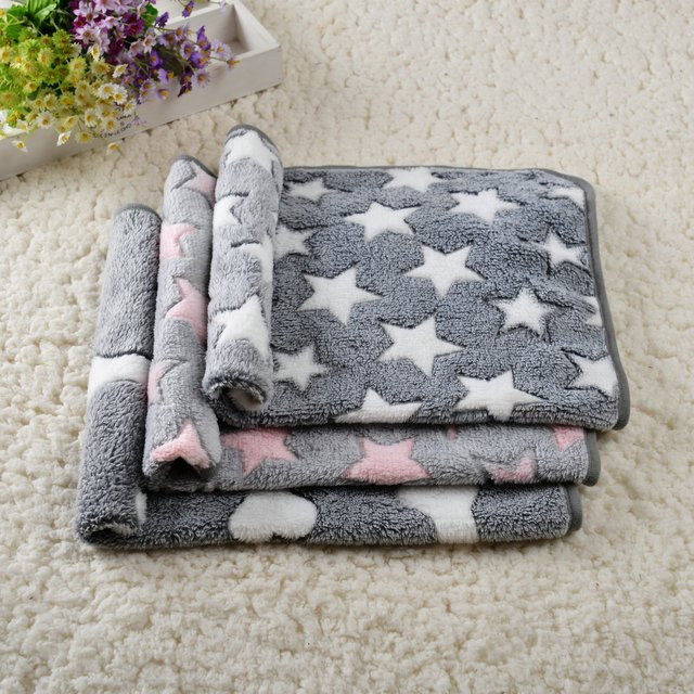 Holapet Hundebettmatte aus warmem Fleece für Hunde und Katzen, Grau - Bild 1