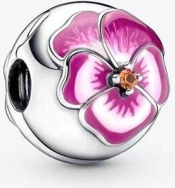 Schmetterlingsanhänger 925 Silber, Perle, Zirkonia, Damen, pink - Bild 1