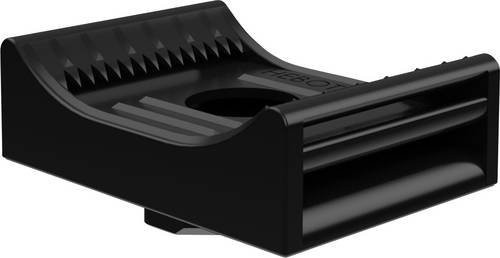 Hebotec Befestigungssockel KBS-MI8M 10-60 20 in Schwarz Matt aus Aluminium - Bild 1