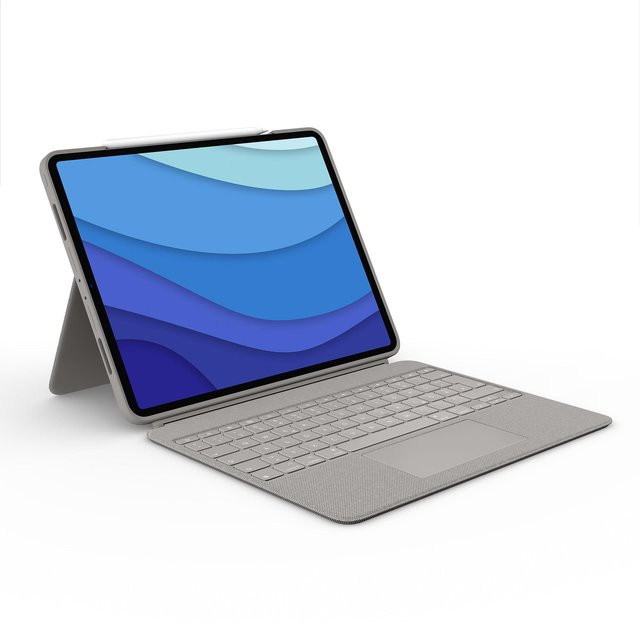 Combo Touch Sand Tablet-Tastatur für Apple iPad Pro 12,9 Zoll in Sand - Bild 1