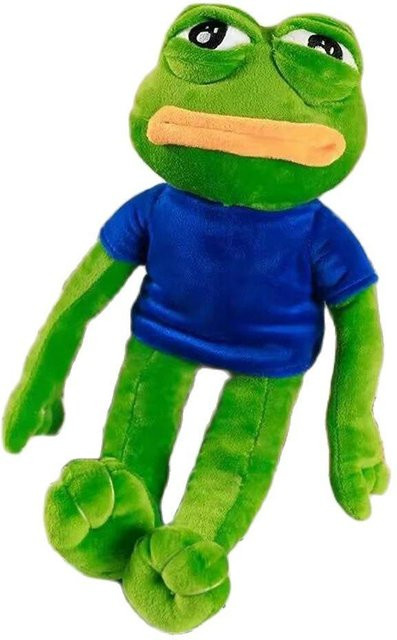 Pepe Frosch Plüschtier, Trauriger Mann, 45cm - Bild 1
