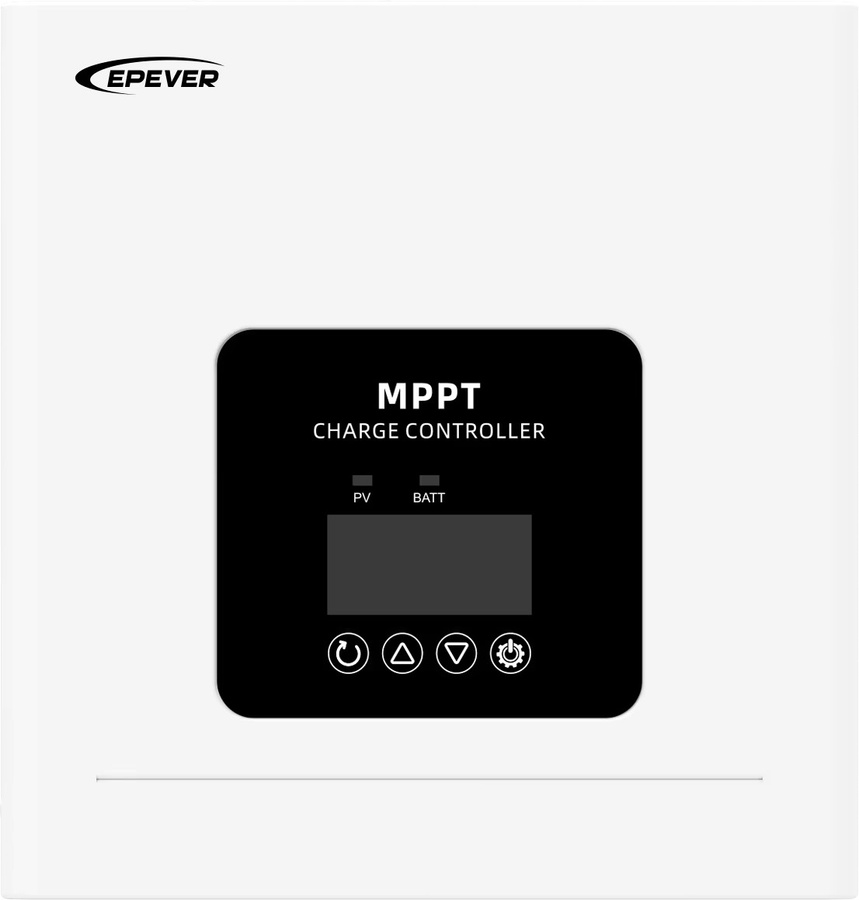 EPEVER MPPT-Solarregler mit automatischer Batteriespannungserkennung 12/24/48VDC, kompakt und lüftergekühlt, Farbe: Weiß - Bild 2
