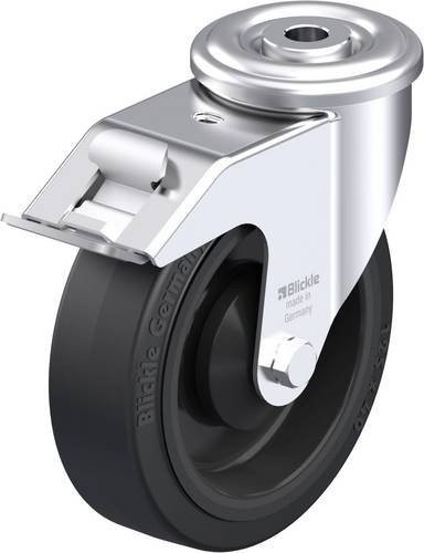 Blickle LER-POEV 125KA-FI Stahlblech-Lenkrolle in Silber, Rad-Durchmesser: 125 mm, Tragfähigkeit: 150 kg - Bild 1