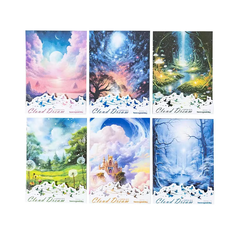 Cloudy Dreams Series Dekorative Aufkleber Multicolor, 15 Blatt Scrapbooking Material für Tagebuch, Album und Planer - Bild 3