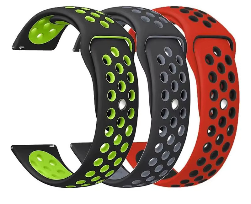 MULILAI Uhrenarmband Silikon, Schwarz, Unisex - Bild 2