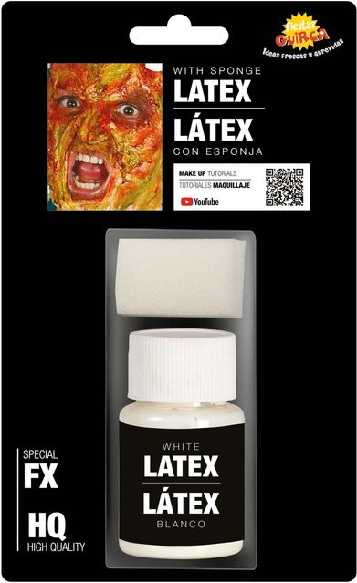 Flüssiger Latex Make-up, Weiß, Unisex - Bild 1