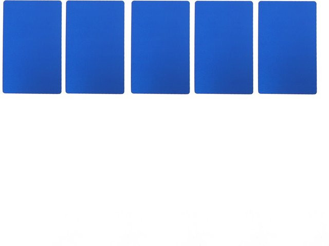 50 Stück KaiSai Aluminium Visitenkarten für Unternehmen, blau, wasserfest und verschleißfest für Lasergravur - Bild 1