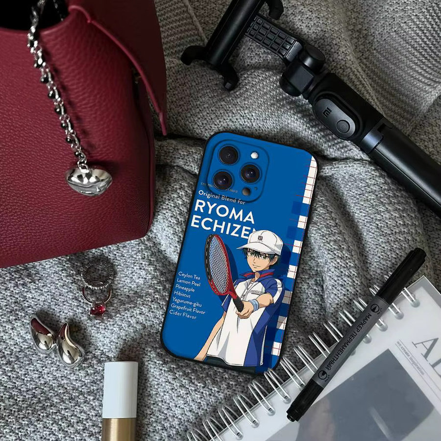Mesuca Handyhülle The Prince Of Tennis für iPhone 11 bis 17 Pro Max Plus Mini in Blau aus weichem TPU - Bild 3