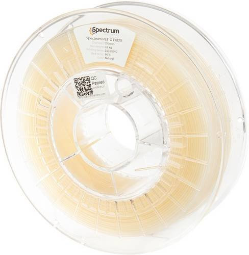 Spectrum Filaments PET-G FX120 Filament 1.75mm 500g Natur Transparent - Bild 1