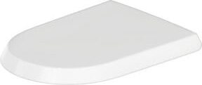 Duravit WC-Sitz Qatego Compact D-Form, weiß Hochglanz, abnehmbar mit Edelstahl-Elementen - Bild 1