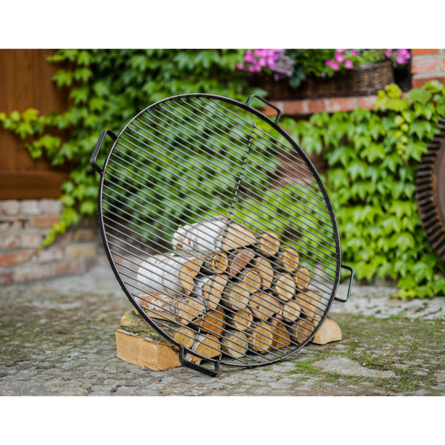 CookKing Grillrost aus Stahl mit 4 Holzgriffen, Schwarz, B/T: 60 x 60 cm, H: 2 cm - Bild 3