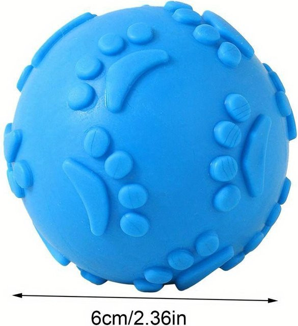 SZwatch Kauspielzeug für Hunde, mit Quietschball, blau - Bild 1