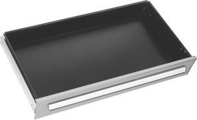 RasterPlan Schwerlast Schublade aus Stahl in Grau, B: 100 cm, H: 12,5 cm - Bild 1