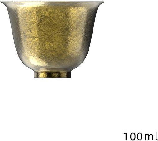 Binchi Outdoor Equipment Kung Fu Teetasse aus Titan mit Goldakzenten, 100 ml - Bild 1