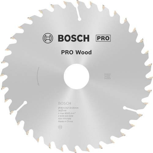 Bosch Optiline Hartmetall Kreissägeblatt für Holz und Metall, Farbe: Silber, Durchmesser: 180 mm, Bohrung: 30/20 mm, Breite: 2,6 mm, 36 Zähne - Bild 1