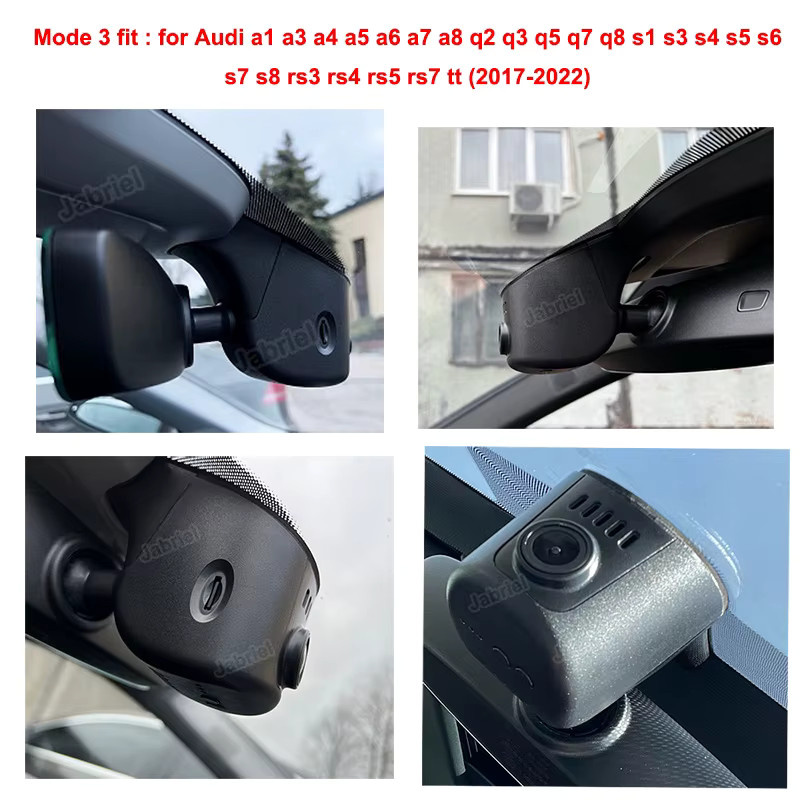 Jabriel 4K UHD Dash Cam Plug & Play Auto DVR für Audi A3 A4 A5 A6 A7 A8 Q3 Q5 Q7 (Modelle 2016 bis 2023) - Bild 3