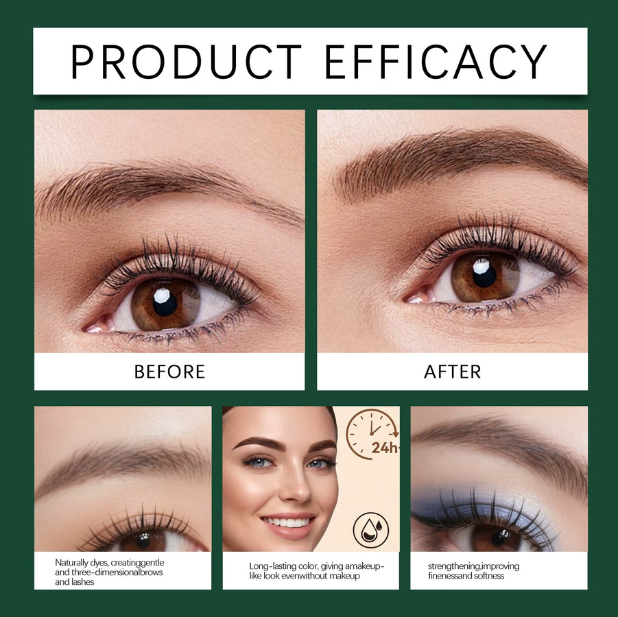 zephoco Augenbrauen- und Wimpern-Färbeset, Unisex - Bild 4