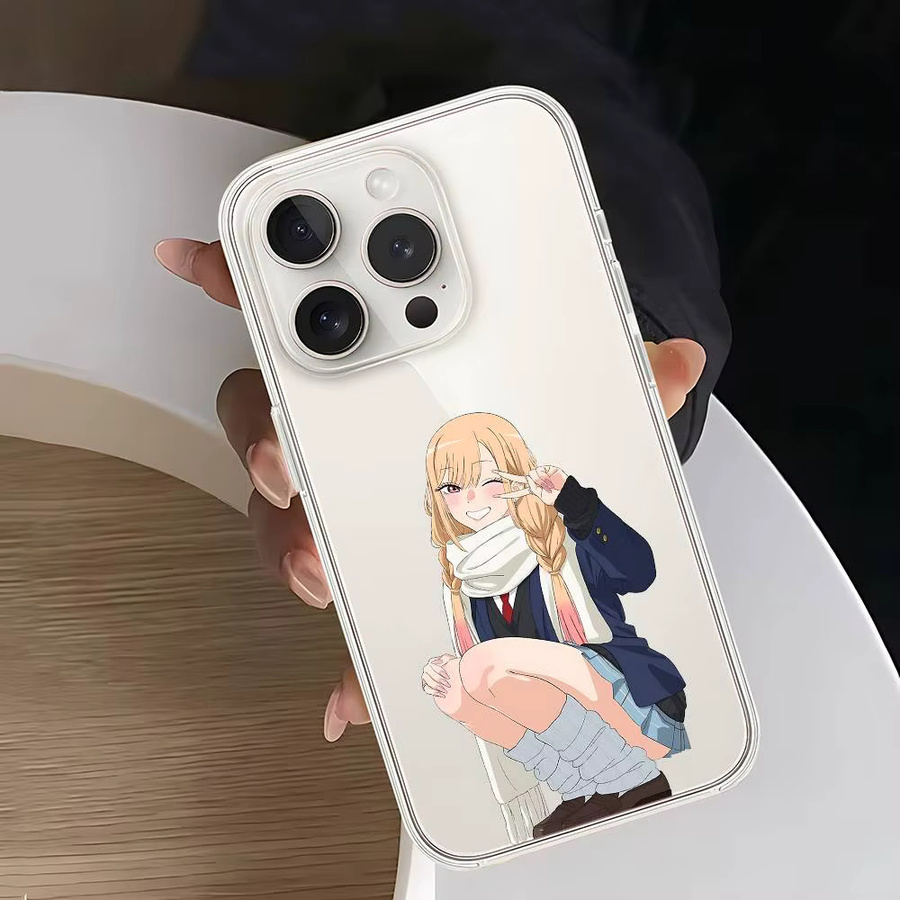 Transparente Handyhülle Marin Kitagawa für iPhone 11 bis iPhone 17 Pro Max Mini Plus stoßfest - Bild 6