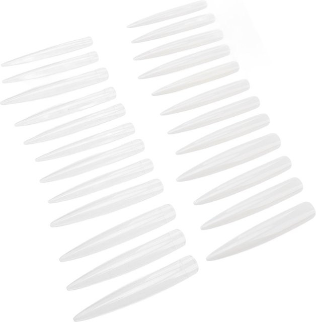 Koogeelife Nagelspitzen Stiletto, Klar Weiß, 240 Stück - Bild 1