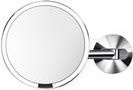 simplehuman ST3016 Sensor Make-up-Spiegel zur Wandmontage aus Edelstahl mit LED und Bewegungssensor in Silber/Chrom - Bild 1