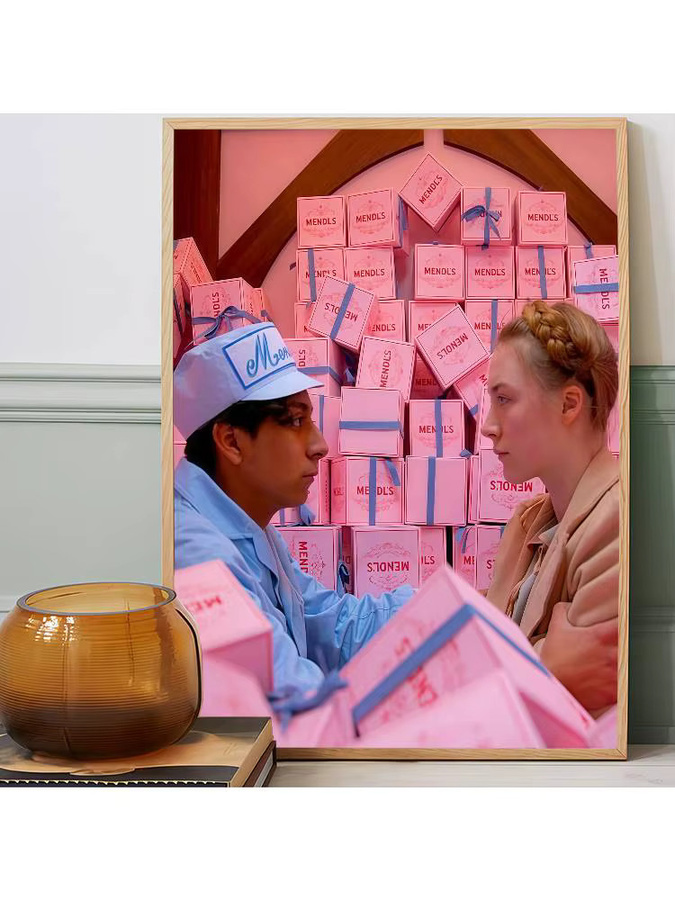 Selbstklebendes Kunstposter The Grand Budapest Hotel Retro Wandaufkleber aus Whitepaper in Multicolor, B: 15,0 cm, H: 10,0 cm - Bild 5