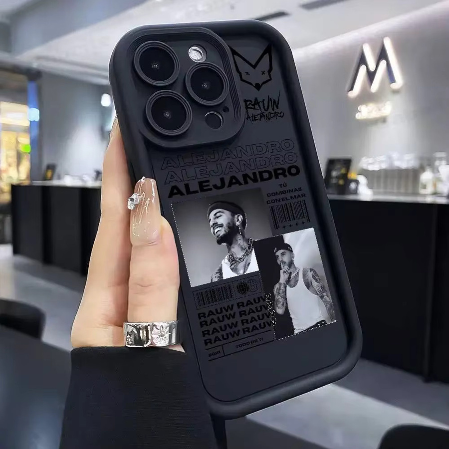 Epc Music R-Rauw Alejandro Handyhülle für iPhone 11 bis 17 Pro Max Plus, schwarz, weiche und stoßfeste Abdeckung - Bild 6
