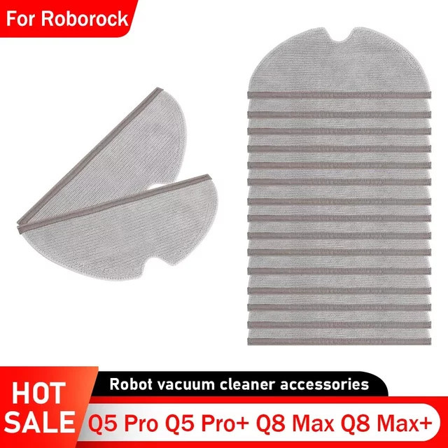 Roborock Ersatz-Mopptücher für Q5 Pro, Q5 Pro+ und Q8 Max, Q8 Max+ Staubsaugerzubehör, waschbare Wischpads - Bild 1