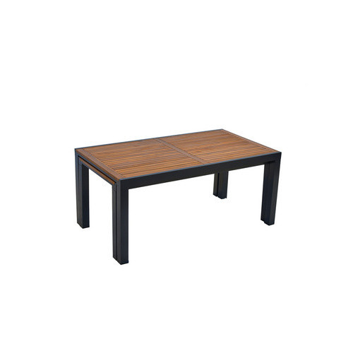 MERXX Gartenmöbelset Santorin, 10-teilig, aus Aluminium und Akazie, braun, mit ausziehbarem Tisch - Bild 4