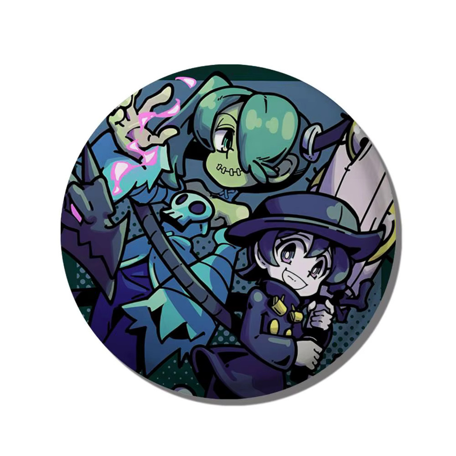 Brosche Skullgirls Rundes Abzeichen, Anstecknadel - Bild 5