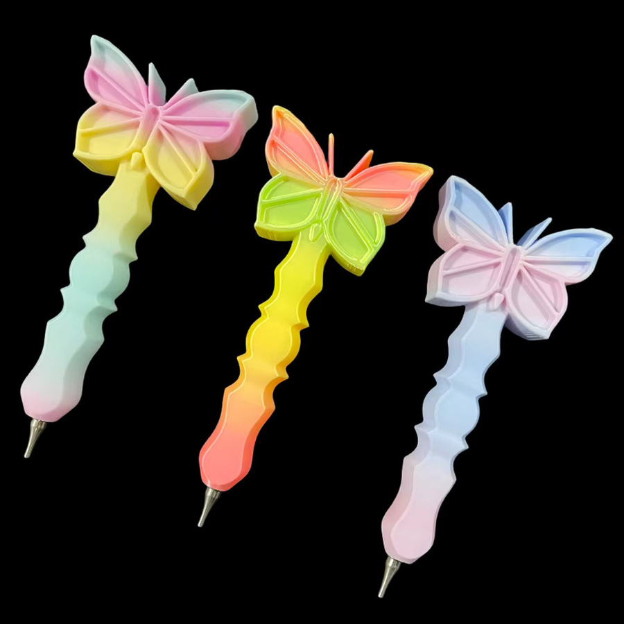 HOMFUN 3D-Druck Schmetterling Diamant Malerei Stift mit multifunktionalen Metall-Tipps für Stickerei und Punkt Bohrer in Multicolour - Bild 2