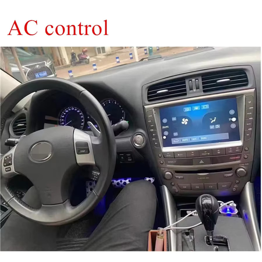 TIEYEZ Android 15 Multimedia Autoradio mit 2K Display, Carplay, WIFI, 4G und Bluetooth für Lexus IS250 IS300 IS200 IS220 IS350 (2005-2012), Schwarz - Bild 3