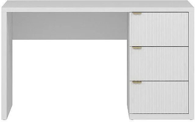 Vente-unique Schreibtisch Mabeli Modern Weiß B/T/H: 130 x 60 x 75 cm - Bild 1