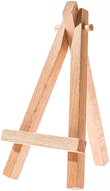 Rico Design Mini Staffelei aus Holz in Natur, Höhe: 12,6 cm - Bild 1