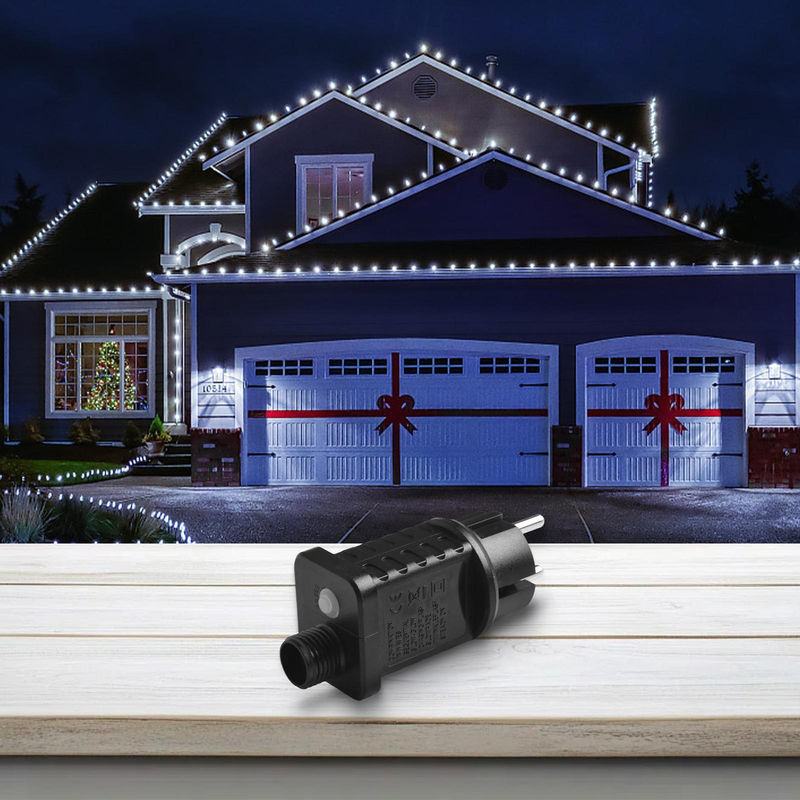 Kingroyal LED Netzteil mit Timer für Weihnachts-Lichterketten IP44 wetterfest - Bild 3