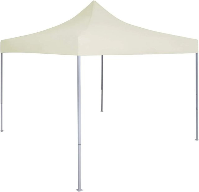vidaXL Party-Zelt in Creme mit Oxford-Stoff und PVC-Beschichtung, B/T/H: 200 x 200 x 315 cm - Bild 1