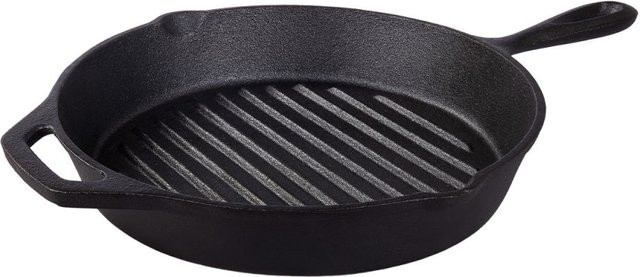 Tramontina Gusseisen Grillpfanne Black, rund, schwarz, Durchmesser: 28 cm - Bild 1