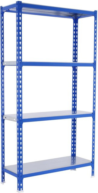 PROREGAL Schwerlastregal Mid Metal Shark Blau, H x B x T: 150 x 100 x 30 cm - Bild 1
