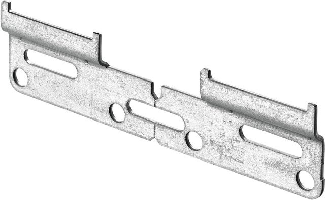 Hettich Schrankaufhängeschiene aus verzinktem Stahl in Silber, 2 Stück mit Montagematerial für bis zu 130 kg - Bild 1