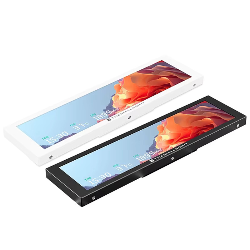 Thermalright TROFEO VISION TV Smart LCD Display 9,16 Zoll mit 1920x480 Auflösung, magnetisch, USB-Anschluss, Weiß - Bild 6