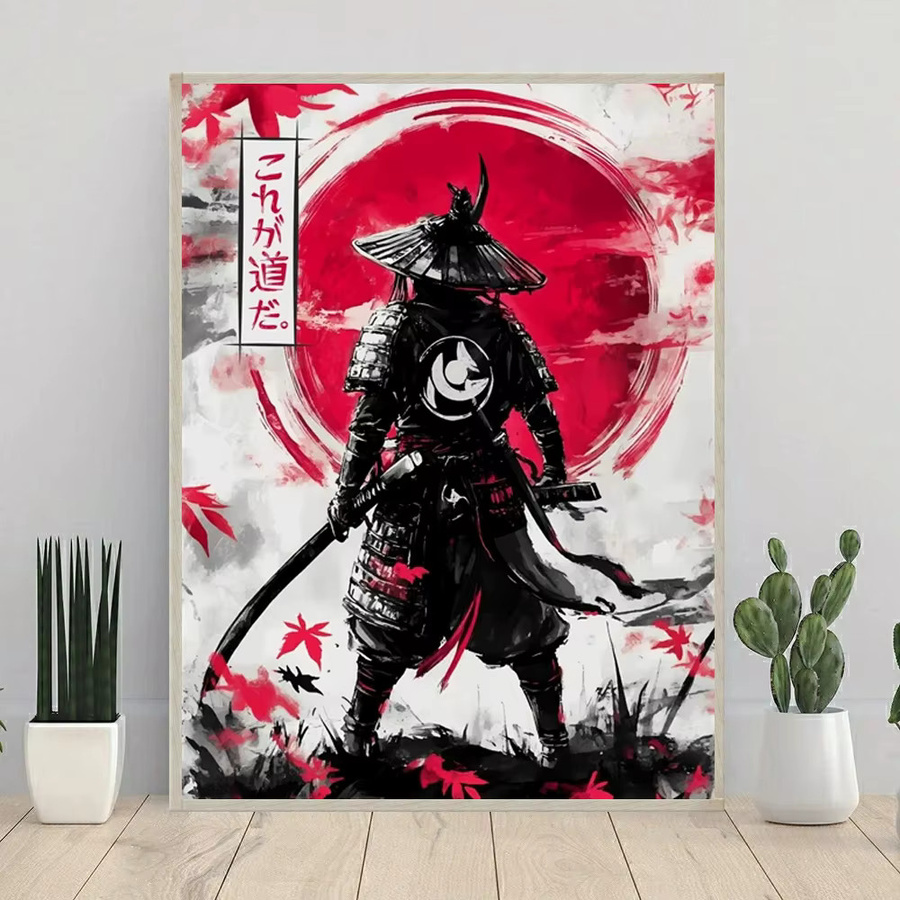 YUTTEE DIY 5D Diamantmalerei Japanische Samurai Krieger Mosaik Set Multicolour - Bild 2
