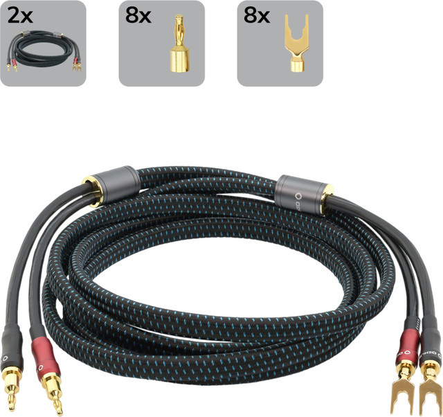 Oehlbach TRANSFORM DUAL-PLUG Doppelstecker Schwarz 3m - Bild 1