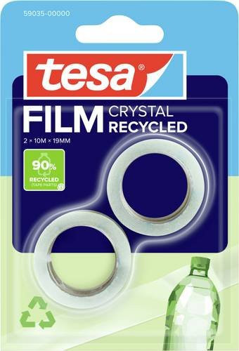 tesafilm Eco & Crystal Transparent, 2er-Pack, Breite: 19 mm, Länge: 10 m - Bild 1