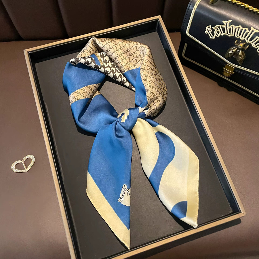 HYKMAIYW Halstuch Seide, Satin, Damen - Bild 2