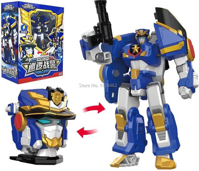 SYANDZ Mini Force X Verwandlungsroboter Streifenpolizei, Actionfiguren, ab 3 Jahre - Bild 1