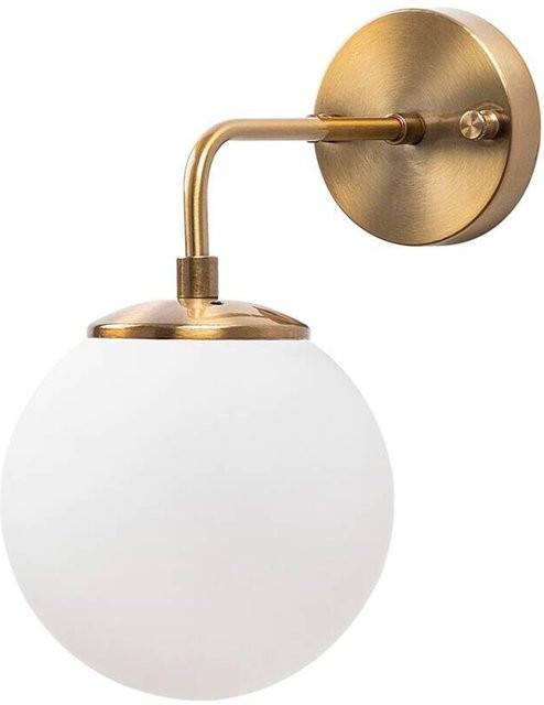 Opviq Wandleuchte Viran in Bronze aus Metall und Glas mit E14 Fassung, B/H/T: 27 x 25 x 27 cm - Bild 1