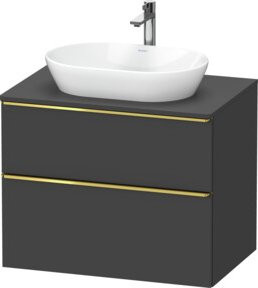 Duravit Waschtischunterschrank D-Neo Wandhängend in Grau Matt, B/T: 80 x 55 cm - Bild 1