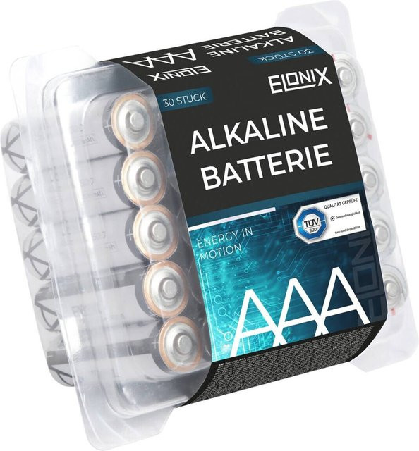 Elonix AAA/Micro Batterien LR03 30er Pack Multicolor - Bild 1
