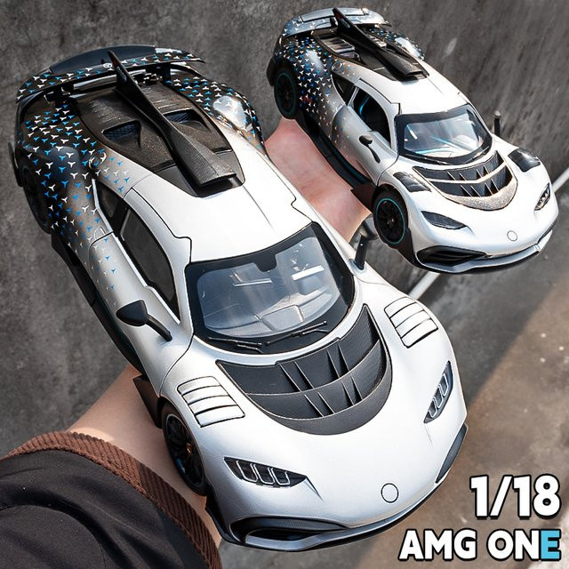 MAKEDA Mercedes-Benz AMG One Sportwagenmodell, 1:18, Metall, silver - Bild 1