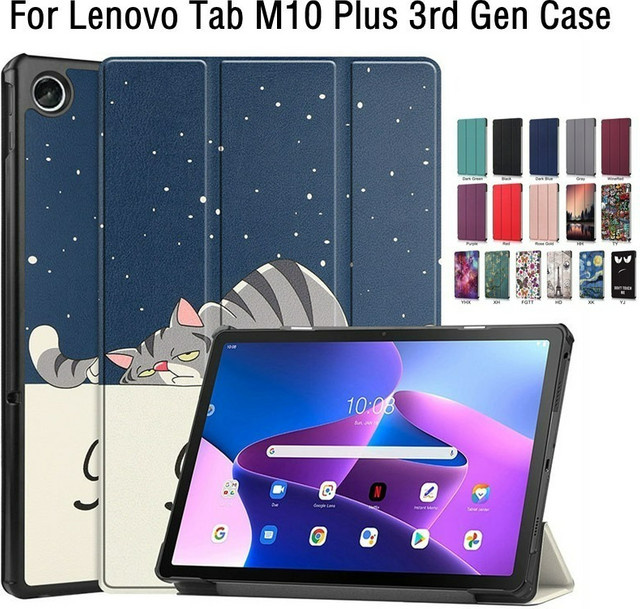 Lenovo Xiaoxin Pad 2022 10,6 Zoll Schutzhülle mit magnetischer Standfunktion, Schutzfolie und Stift für Tab M10 Plus 3rd Gen TB128FU TB125FU - Bild 1